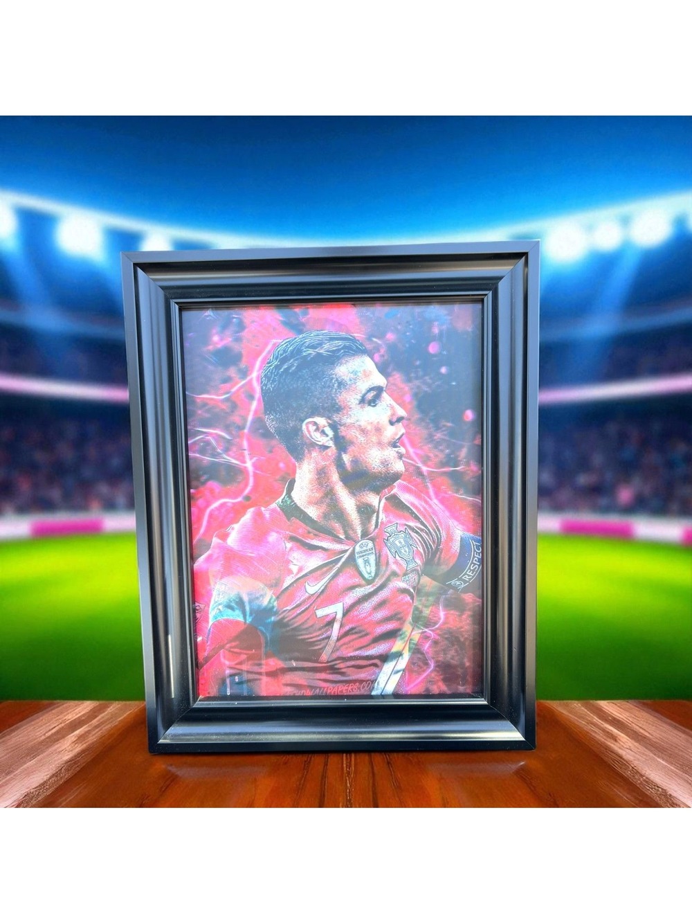 Cristiano Ronaldo Framed Art Print Soccer Portugal